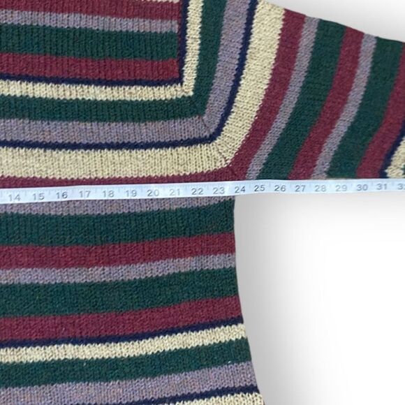 Monrose Unisex Vintage Wool Striped Sweater Size 44 XL - Picture 7 of 8